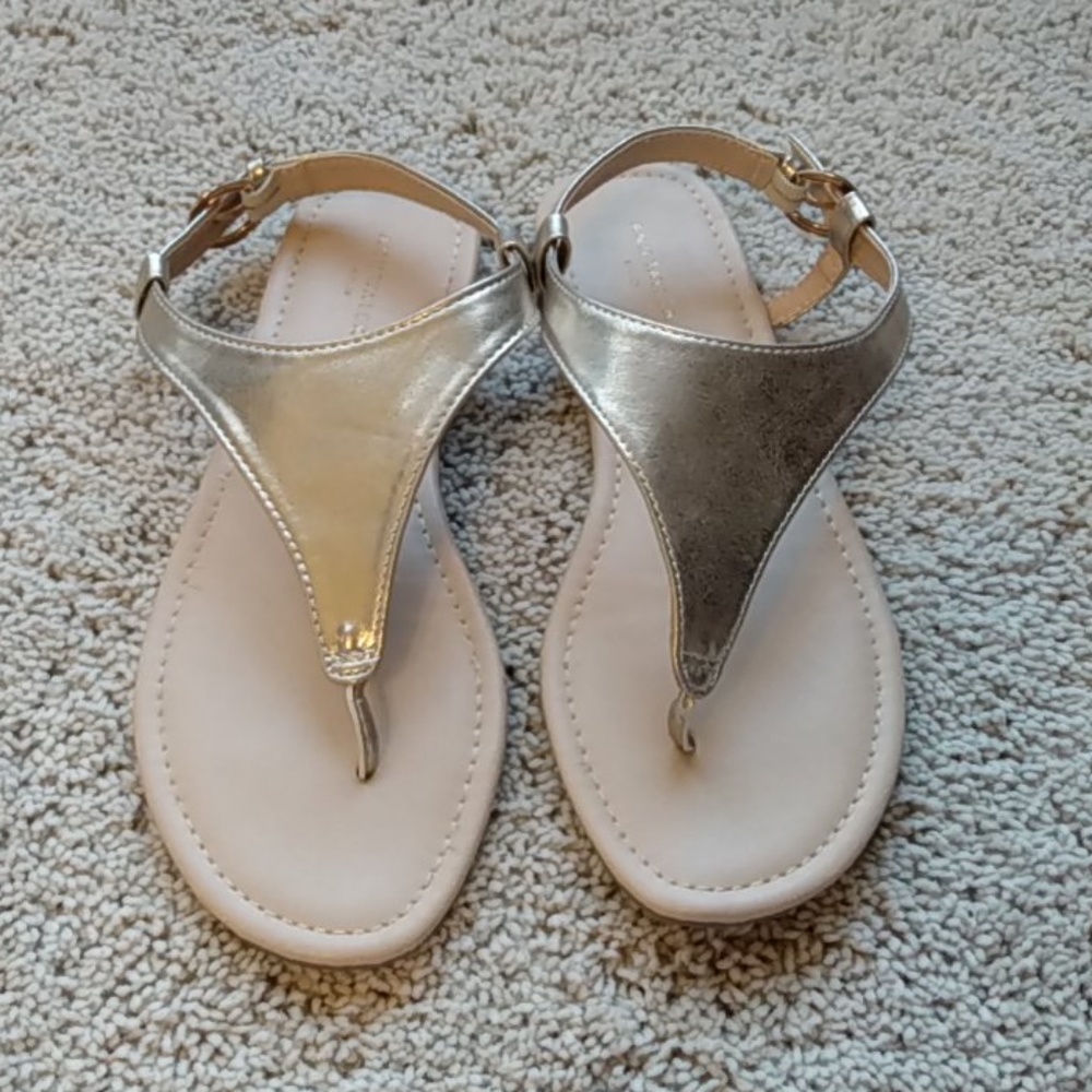 Gold sandals